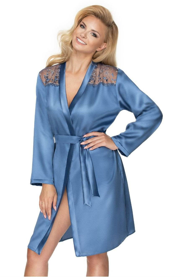Irall Sapphire Dressing Gown Azure - Fashion Queen -  4