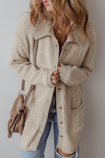 Load image into Gallery viewer, Jet Stream Collared Drop Shoulder Button Up Cardigan with Pocket - Fashion Queen -  4
