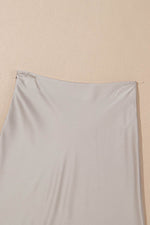 Load image into Gallery viewer, Jet Stream Satin Solid High Waist Maxi Skirt - Fashion Queen -  10
