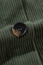 Load image into Gallery viewer, Jungle Green Oversized Corduroy Contrast Hooded Shacket - Fashion Queen -  16
