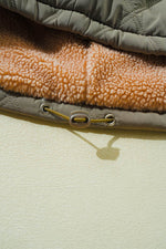 Load image into Gallery viewer, Jungle Green Teddy Collar Flap Pockets Quilted Puffer Jacket - Fashion Queen -  12

