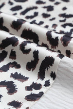 Load image into Gallery viewer, Khaki Contrast Leopard Color Block Blouse - Fashion Queen -  15

