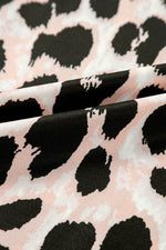 Load image into Gallery viewer, Khaki Leopard Print Layered Ruffled Short Sleeve Blouse - Fashion Queen -  12
