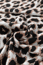Load image into Gallery viewer, Khaki Leopard V Neck Cinched High Waist Open Back Maxi Dress - Fashion Queen -  12
