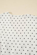 Load image into Gallery viewer, Khaki Polka Dot Surplice V Neck Tied Waist Flutter Sleeve Flowy Plus Size Midi Dress - Fashion Queen -  18
