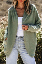 Load image into Gallery viewer, Laurel Green Waffle Knit Open Front Cardigan - Fashion Queen -  7

