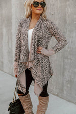 Load image into Gallery viewer, Leopard Open Front Cardigan - Fashion Queen -  2
