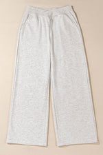 Load image into Gallery viewer, Light Grey Cross-Waist Wide Leg Lounge Pants - Fashion Queen -  13

