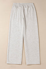 Load image into Gallery viewer, Light Grey Cross-Waist Wide Leg Lounge Pants - Fashion Queen -  6
