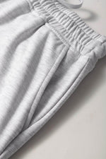 Load image into Gallery viewer, Light Grey French Terry Drawstring Mini Skort with Pockets - Fashion Queen -  10
