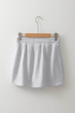 Load image into Gallery viewer, Light Grey French Terry Drawstring Mini Skort with Pockets - Fashion Queen -  8
