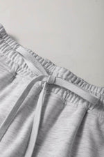 Load image into Gallery viewer, Light Grey French Terry Drawstring Mini Skort with Pockets - Fashion Queen -  9
