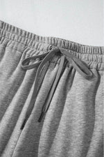 Load image into Gallery viewer, Light Grey Solid Color Fleece Lined Drawstring Waist Casual Pants - Fashion Queen -  18
