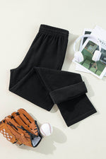 Load image into Gallery viewer, Light Grey Solid Color Fleece Lined Drawstring Waist Casual Pants - Fashion Queen -  26
