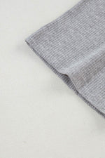 Load image into Gallery viewer, Light Grey Solid Color Loose Tunic Top and Slim Shorts Set - Fashion Queen -  21
