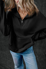 Load image into Gallery viewer, Light Grey Zip-up Stand Neck Kangaroo Pocket Sweatshirt - Fashion Queen -  15
