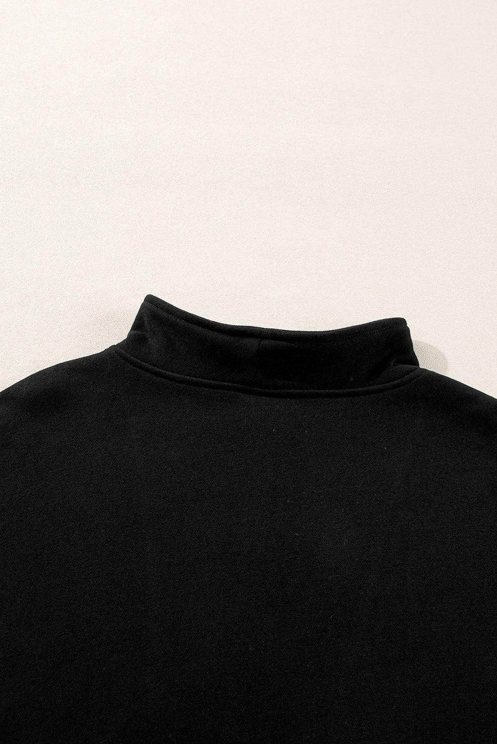 Light Grey Zip-up Stand Neck Kangaroo Pocket Sweatshirt - Fashion Queen -  20