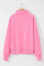 Load image into Gallery viewer, Light Grey Zip-up Stand Neck Kangaroo Pocket Sweatshirt - Fashion Queen -  27
