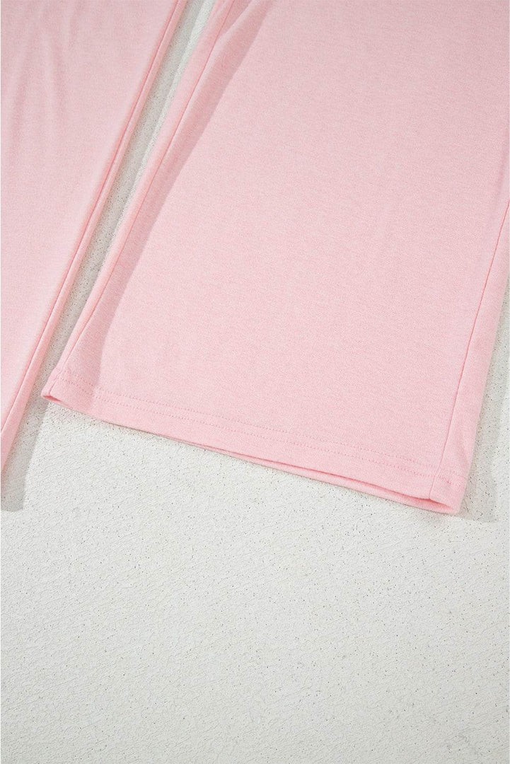 Light Pink 3-Piece Cozy Knit Lounge Set - Fashion Queen -  11