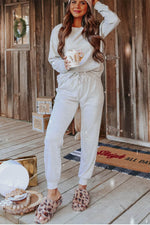 Load image into Gallery viewer, Long Sleeve Pullover and Jogger Pants Lounge Set - Fashion Queen -  28
