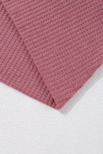 Load image into Gallery viewer, Mineral Red Solid Color Waffle Knit Cardigan with Pocket - Fashion Queen -  11
