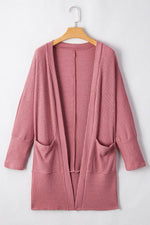 Load image into Gallery viewer, Mineral Red Solid Color Waffle Knit Cardigan with Pocket - Fashion Queen -  7
