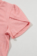 Load image into Gallery viewer, Mist Green Fashion Petal Sleeve V Neck T Shirt - Fashion Queen -  26
