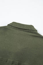 Load image into Gallery viewer, Moss Green Distressed Frayed Denim Romper - Fashion Queen -  13
