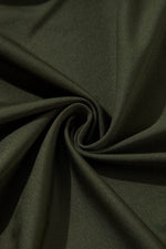 Load image into Gallery viewer, Moss Green Ruched Wrap V Neck Long Sleeve Bodysuit - Fashion Queen -  13
