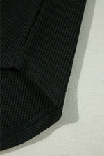 Load image into Gallery viewer, Moss Green Waffle Knit Patchwork Buttoned Oversized Shacket - Fashion Queen -  12
