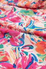Load image into Gallery viewer, Multicolour Floral Ruffled Sleeve V Neck Summer Blouse - Fashion Queen -  5
