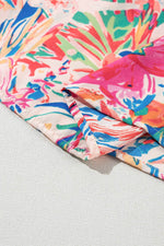 Load image into Gallery viewer, Multicolour Floral Ruffled Sleeve V Neck Summer Blouse - Fashion Queen -  6
