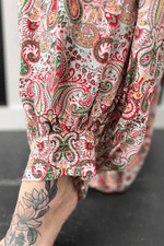 Load image into Gallery viewer, Multicolour Plus Size Paisley Print Sleeveless V Neck Jogger Jumpsuit - Fashion Queen -  10
