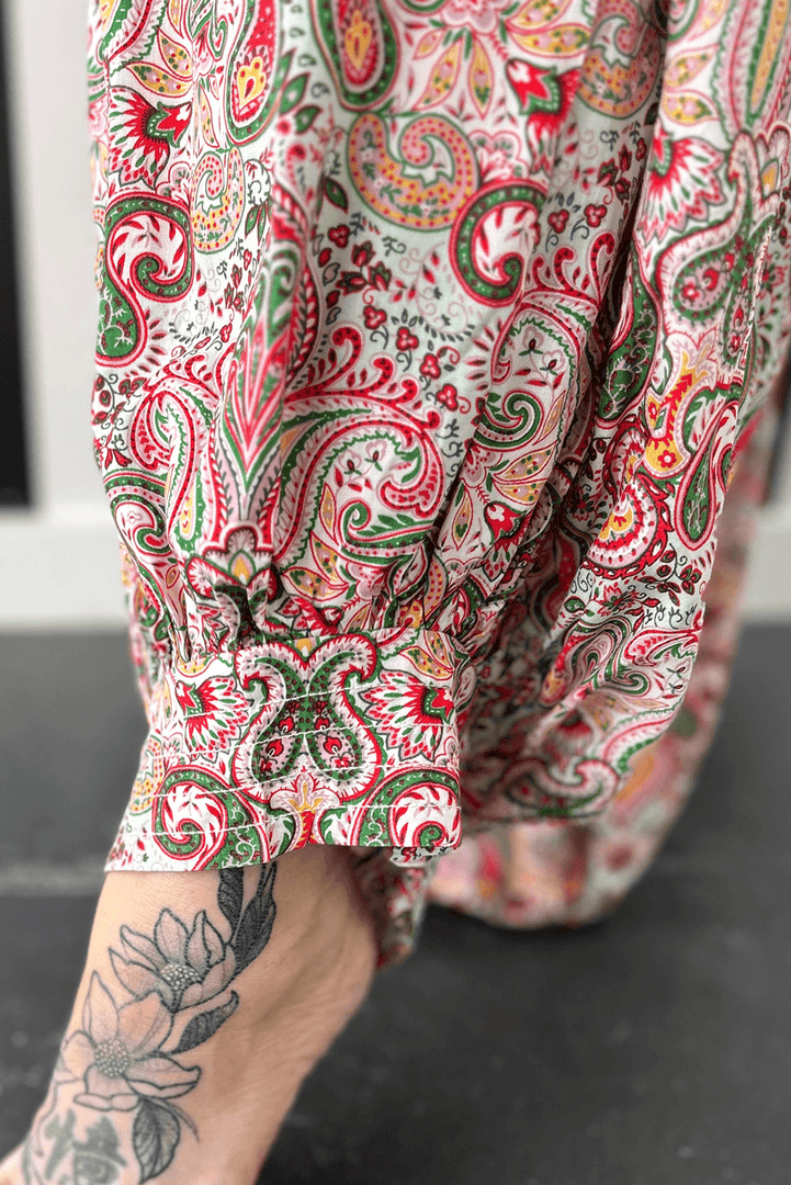 Multicolour Plus Size Paisley Print Sleeveless V Neck Jogger Jumpsuit - Fashion Queen -  10