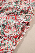 Load image into Gallery viewer, Multicolour Plus Size Paisley Print Sleeveless V Neck Jogger Jumpsuit - Fashion Queen -  17
