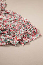 Load image into Gallery viewer, Multicolour Plus Size Paisley Print Sleeveless V Neck Jogger Jumpsuit - Fashion Queen -  18
