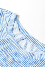 Load image into Gallery viewer, Myosotis Plus Size Ribbed Textured Long Sleeve T Shirt - Fashion Queen -  9
