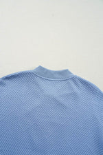 Load image into Gallery viewer, Myosotis Solid Textured Stand Neck Zipper Bomber Jacket - Fashion Queen -  13
