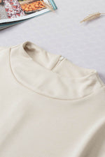 Load image into Gallery viewer, Oatmeal Plain Crew Neck Loose Fit Casual Top - Fashion Queen -  8
