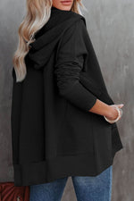 Load image into Gallery viewer, Orange Batwing Sleeve Pocketed Henley Hoodie - Fashion Queen -  8
