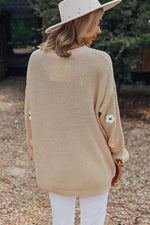 Load image into Gallery viewer, Parchment Hello Floral Embroidered Knit Loose Sweater - Fashion Queen -  2
