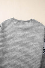 Load image into Gallery viewer, Parchment Leopard Quilted Patchwork Crew Neck Sweatshirt - Fashion Queen -  18
