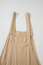 Load image into Gallery viewer, Parchment Side Buttons Sleeveless Overall Mini Dress - Fashion Queen -  13
