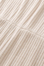 Load image into Gallery viewer, Parchment Solid Color Ribbed Short Sleeve Wide Leg Jumpsuit - Fashion Queen -  16
