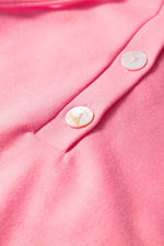 Load image into Gallery viewer, Peach Blossom Hooded Short Sleeve Henley Top and Shorts Set - Fashion Queen -  11
