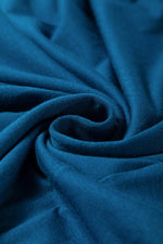 Load image into Gallery viewer, Peacock Blue Short Sleeve Shirred High Waist V Neck Maxi Dress - Fashion Queen -  10
