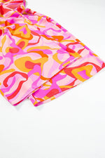 Load image into Gallery viewer, Pink Boho Abstract Print V Neck Wide Leg Jumpsuit - Fashion Queen -  10

