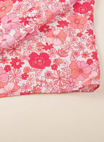 Load image into Gallery viewer, Pink Boho Floral V Neck Kimono Style Blouse - Fashion Queen -  14
