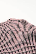 Load image into Gallery viewer, Pink Chunky Waffle Knit Oversized Collar Cardigan - Fashion Queen -  13
