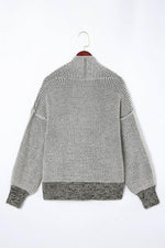 Load image into Gallery viewer, Pink Chunky Waffle Knit Oversized Collar Cardigan - Fashion Queen -  18
